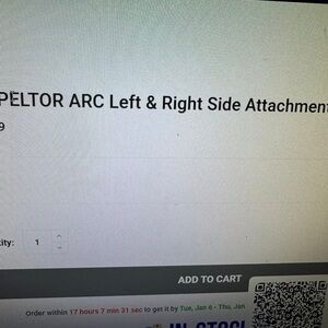 Peltor ARC Headphone Attachments